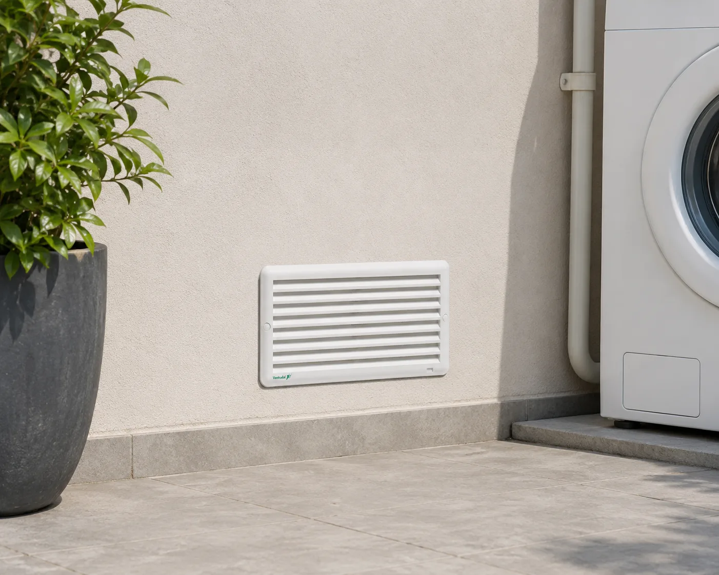 Grade de Ventilação de Superfície 25x12 cm em aplicação