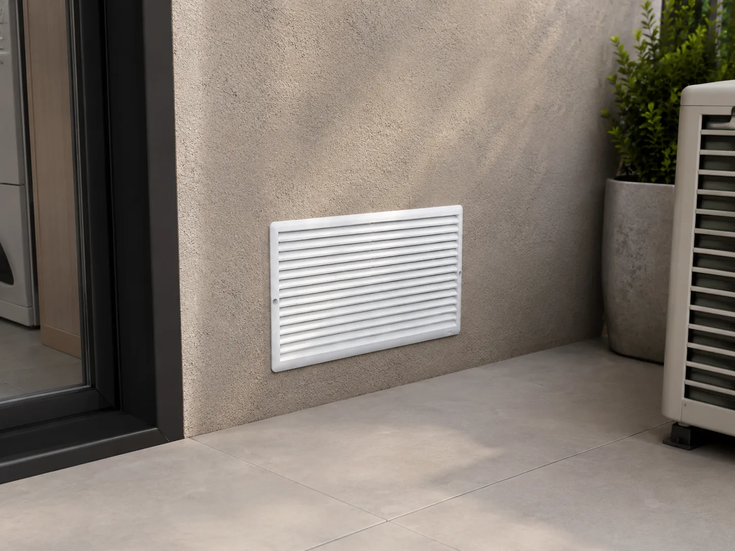 Grade de Ventilação de Superfície 35x20 cm em aplicação