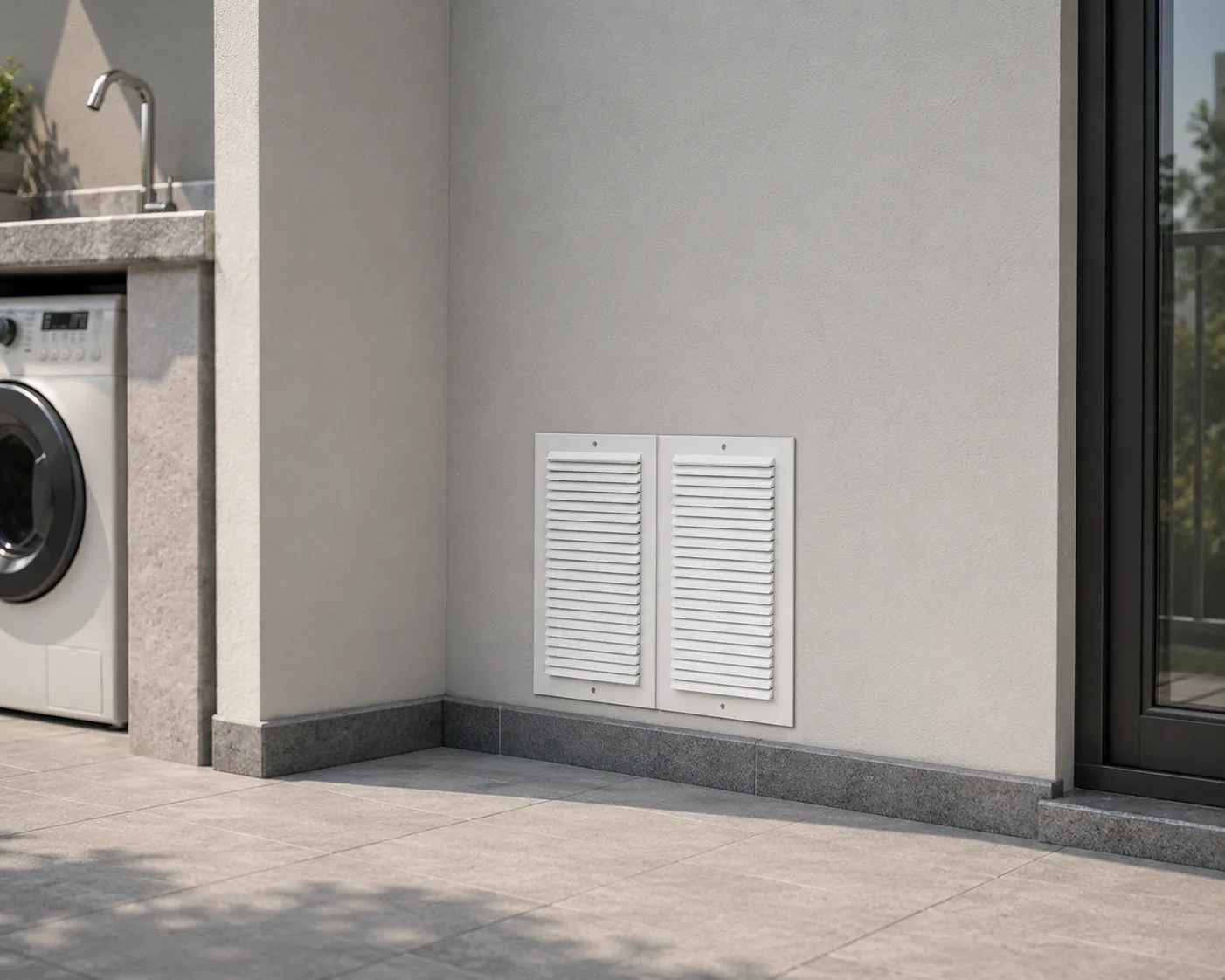 Grade de Ventilação de Superfície 36x34 cm em aplicação
