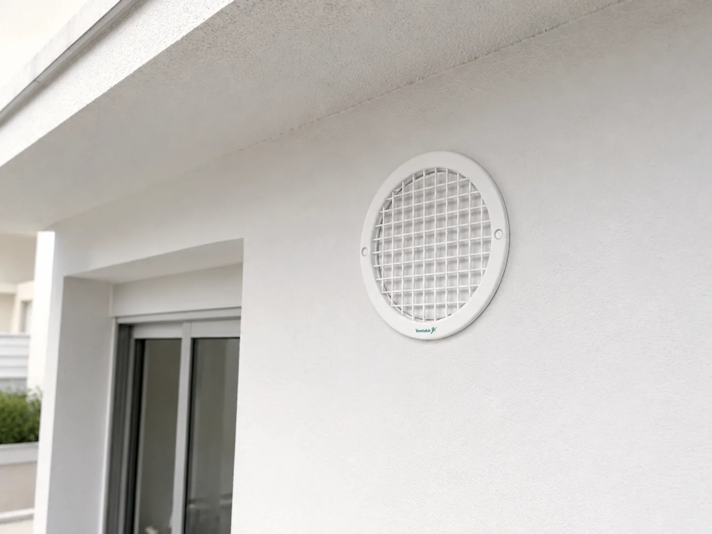 Grade de Ventilação Redonda Encaixe D10 / D15 / D20 cm em aplicação