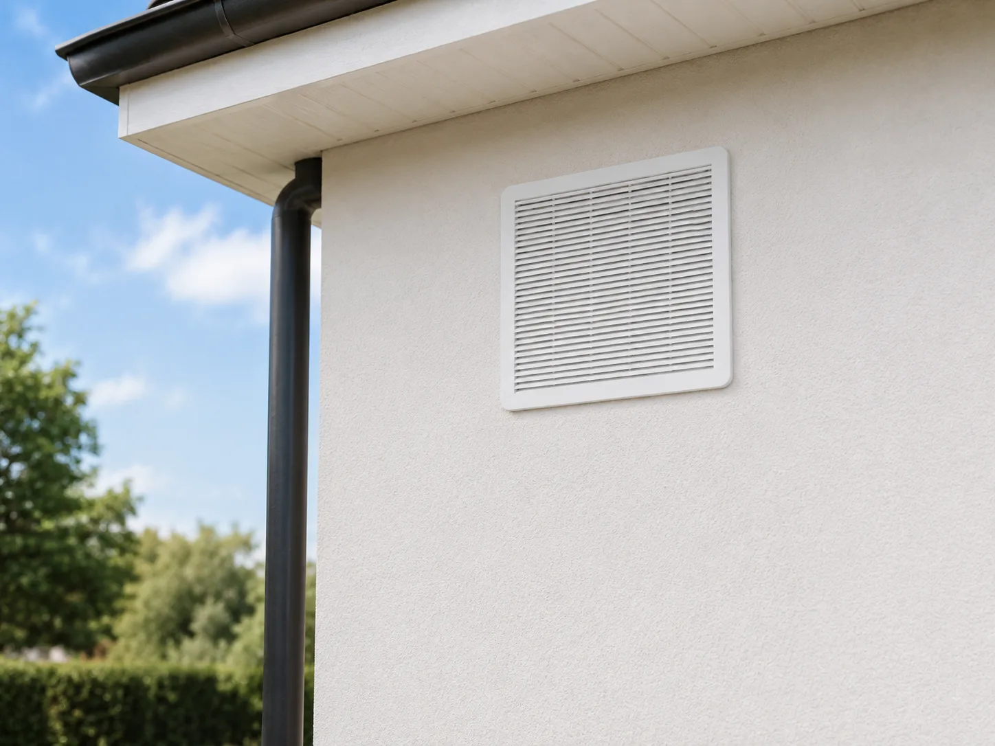 Grelha de Ventilação para Porta 40x40 cm Encaixe Click em aplicação