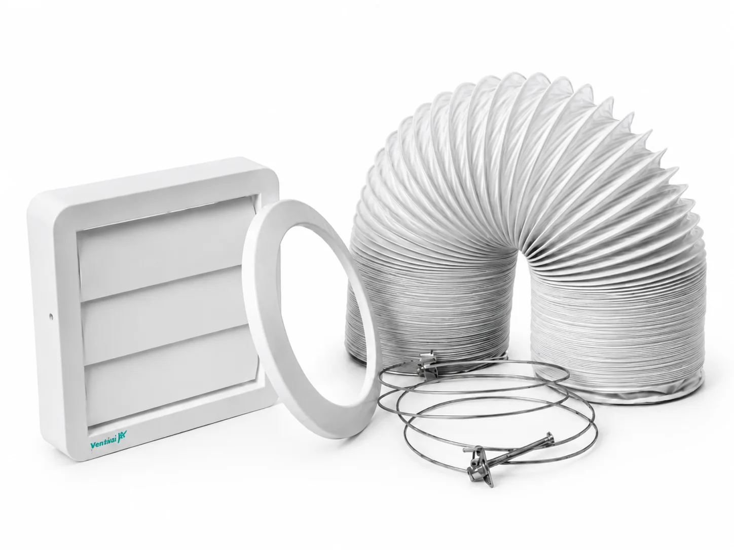 Kit de Exaustão para Coifa e Secadora com Tubo Extensível